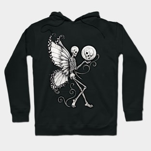 Fairy skeletons surrealist tattoo. Hoodie